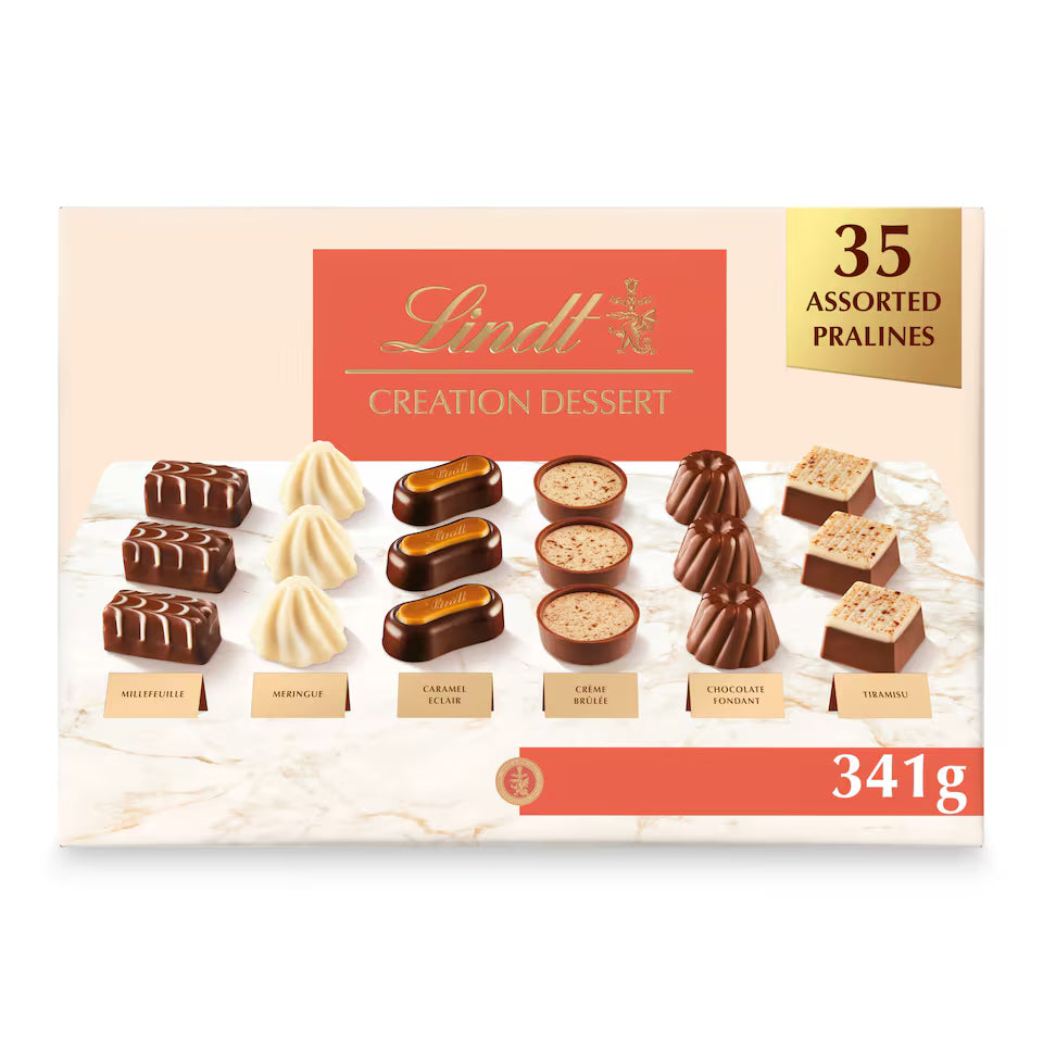 Lindt Creations Dessert Assorted Chocolate Box 341G (Pack of 1)
