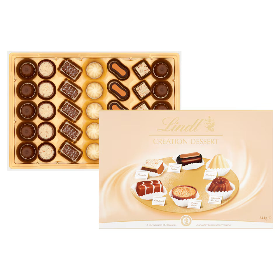 Lindt Creations Dessert Assorted Chocolate Box 341G (Pack of 1)