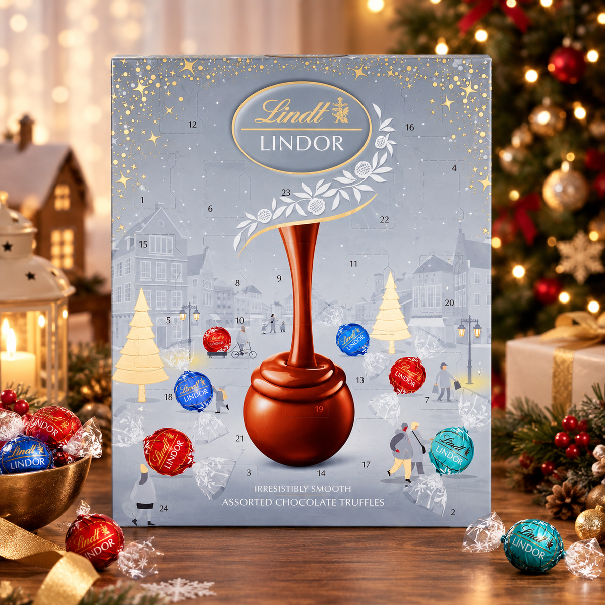 Lindt Lindor Silver Advent 233g (Pack of 1)
