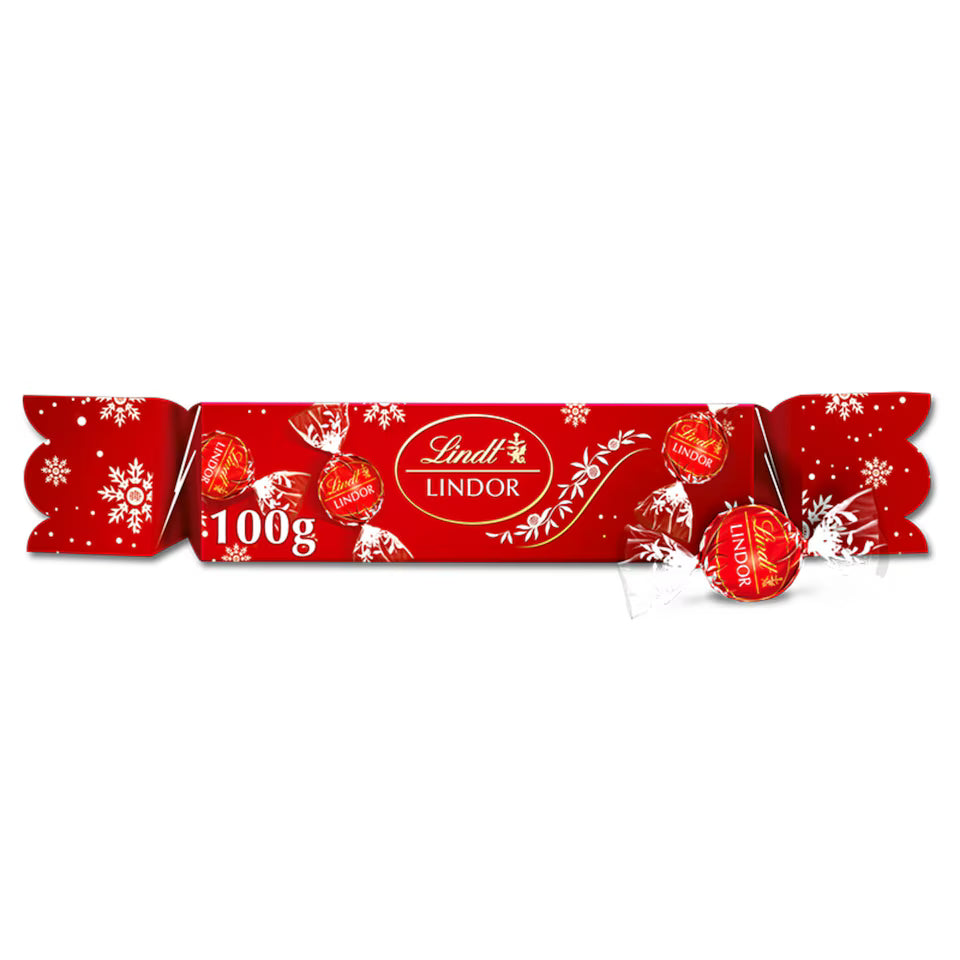 Lindt Lindor Milk Chocolate Truffles Cracker 100G (Pack of 1)