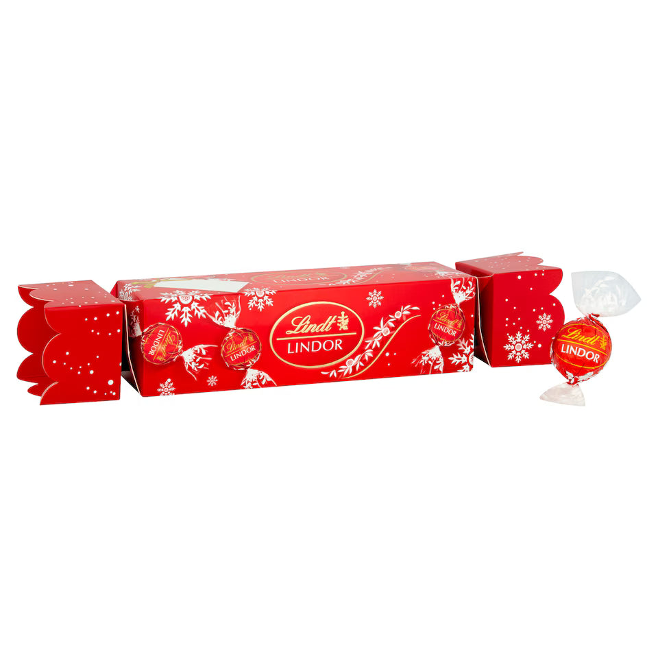 Lindt Lindor Milk Chocolate Truffles Cracker 100G (Pack of 1)
