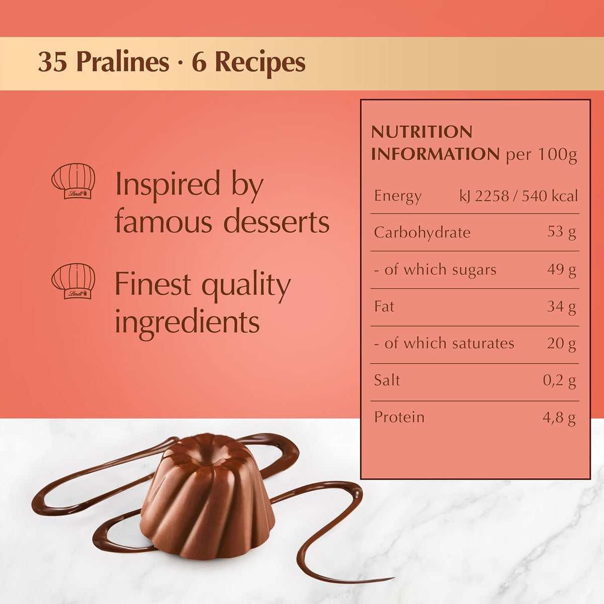Lindt Creations Dessert Assorted Chocolate Box 341G (Pack of 1)