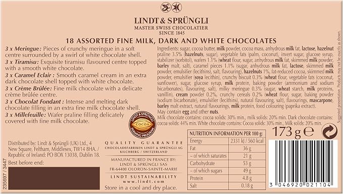 Lindt Creations Dessert Assorted Chocolate Box 341G (Pack of 1)