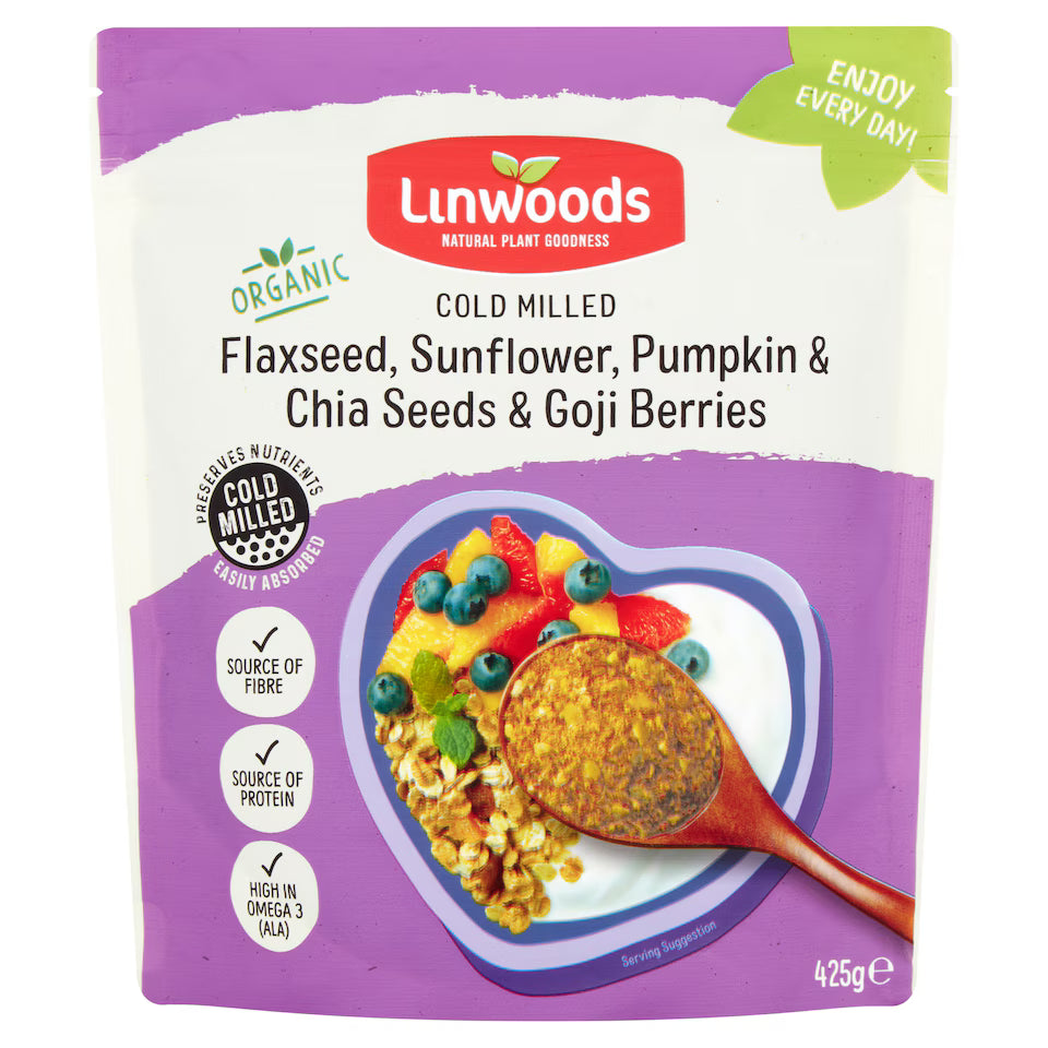 Linwoods Organic Flax Sunflower Seeds Berries 425G (Pack of 1)