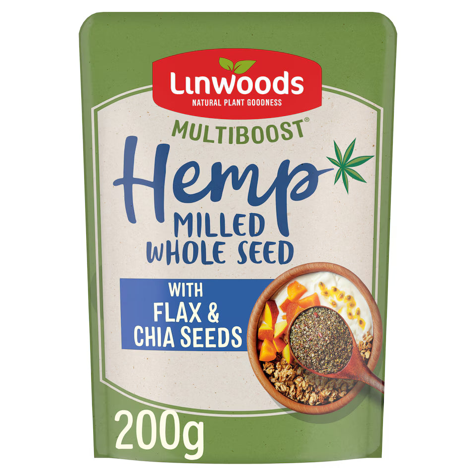 Linwoods Organic Milled Hemp Flax & Chia Seeds 200G (Pack of 1)