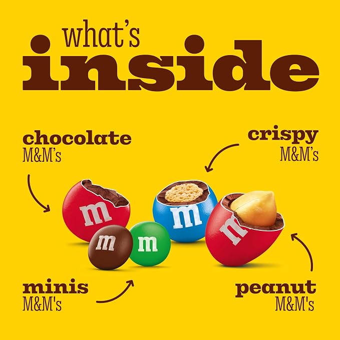M&M's & Friends Milk Chocolate Medium Selection Box 137g (Pack of 1)