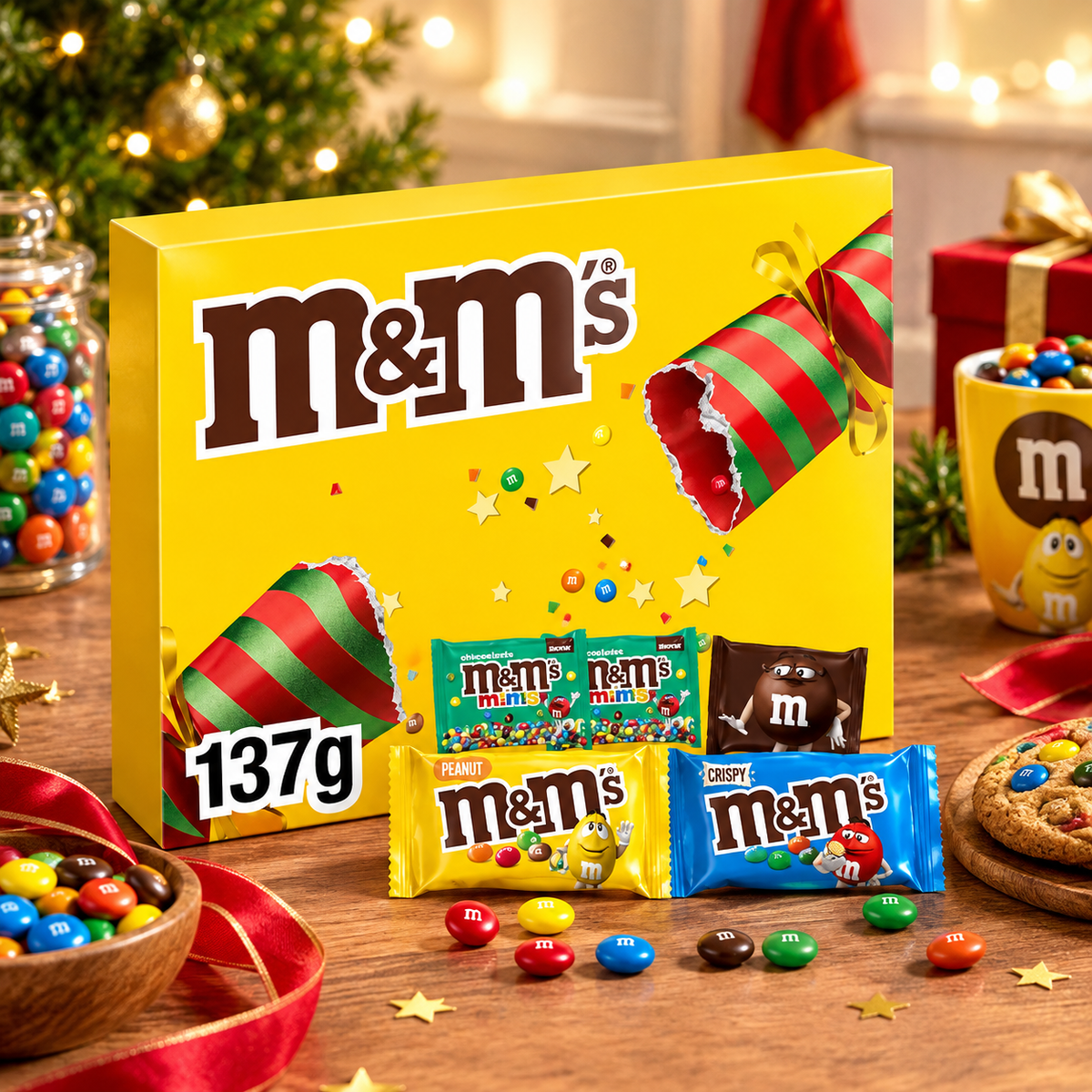M&M's & Friends Milk Chocolate Medium Selection Box 137g (Pack of 1)