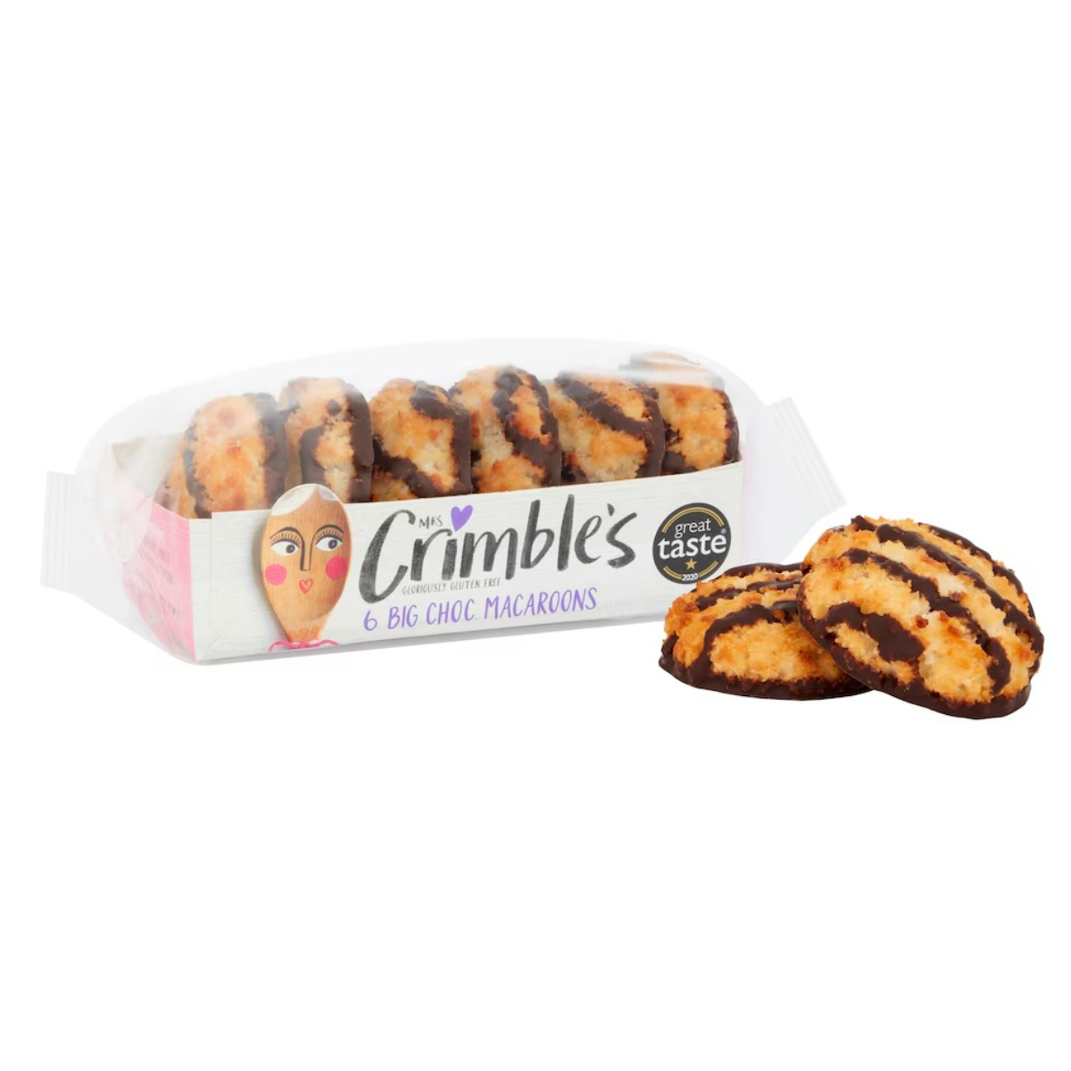 Mrs Crimble's Gluten Free Chocolate Coconut Macaroons 6 Pack 195g