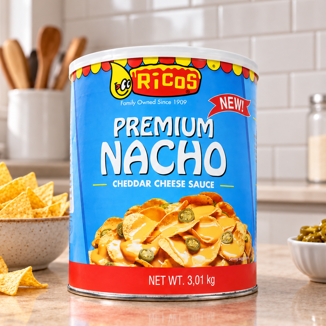 Premium Nacho Chedder Cheese Sauce 3.01kg, Ready to serve tin