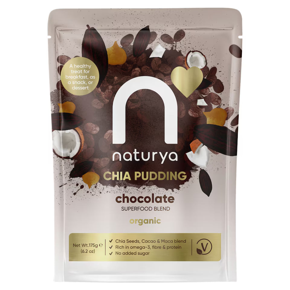 Naturya Chia Pudding Chocolate Organic 175g (Pack of 1)
