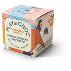 PLAYin CHOC Toy Choc Box Endangered Animals Organic Chocolate & Surprise Toy (Pack of 1)