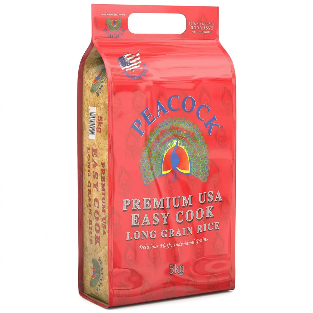Peacock Premium USA Easy Cook Long Grain Rice, 5kg