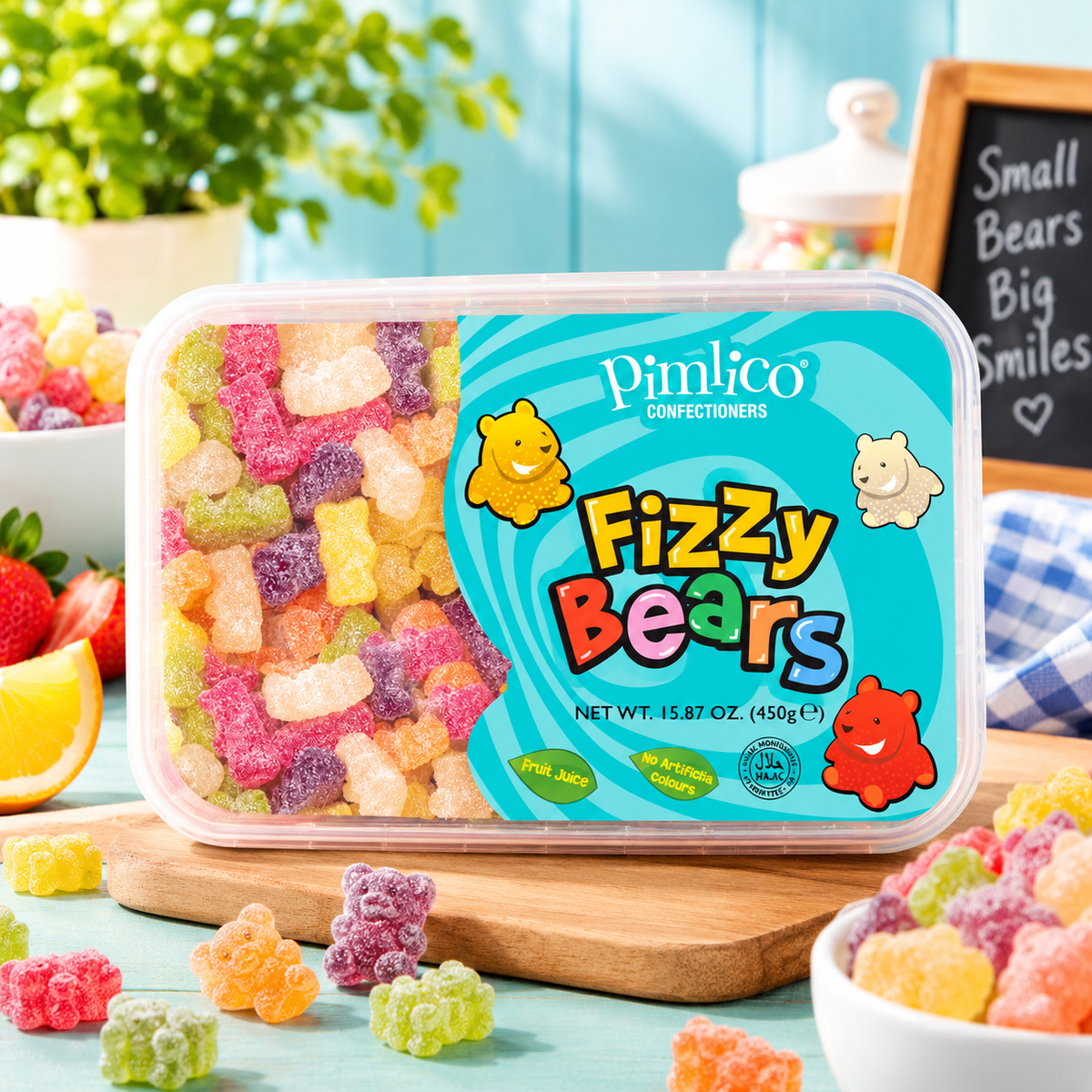 Pimlico Halal Fizzy Bears 450G (Pack of 1)