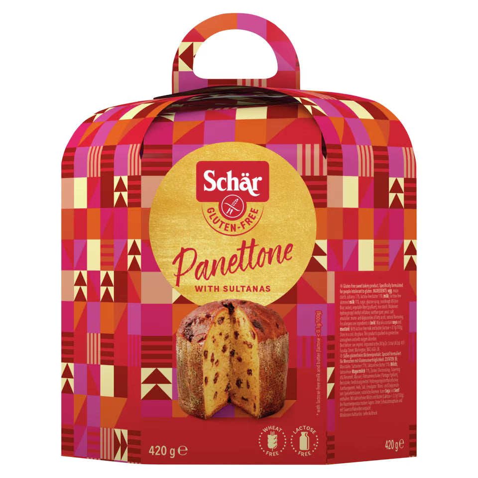 Schar Gluten Free Panettone With Raisins 420G (Pack of 1)