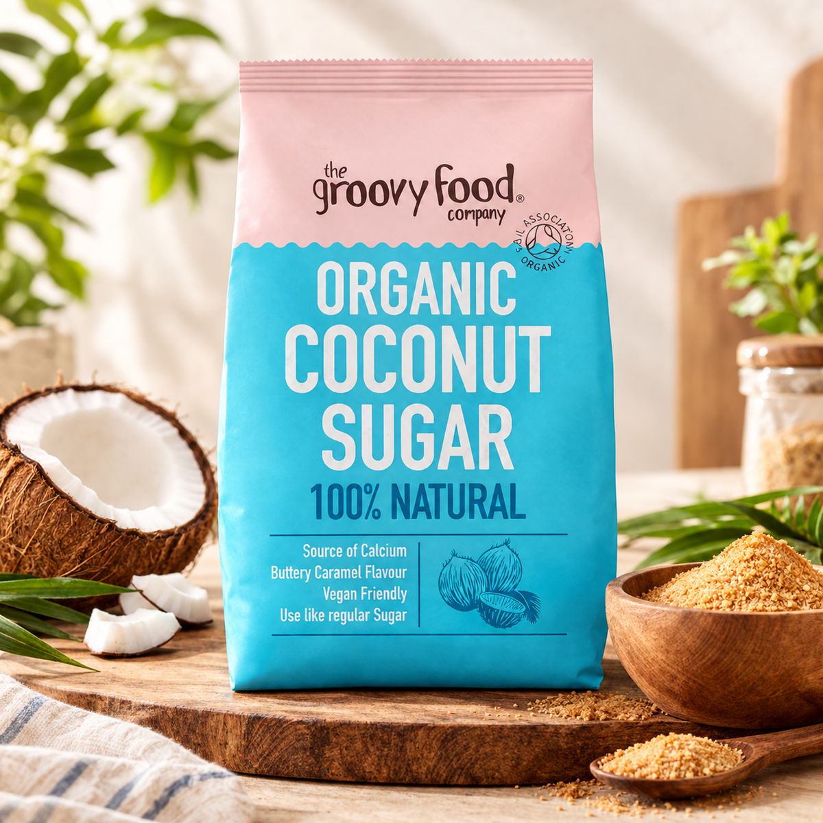 The Groovy Food Company Organic Coconut Sugar 500g (Pack of 1)