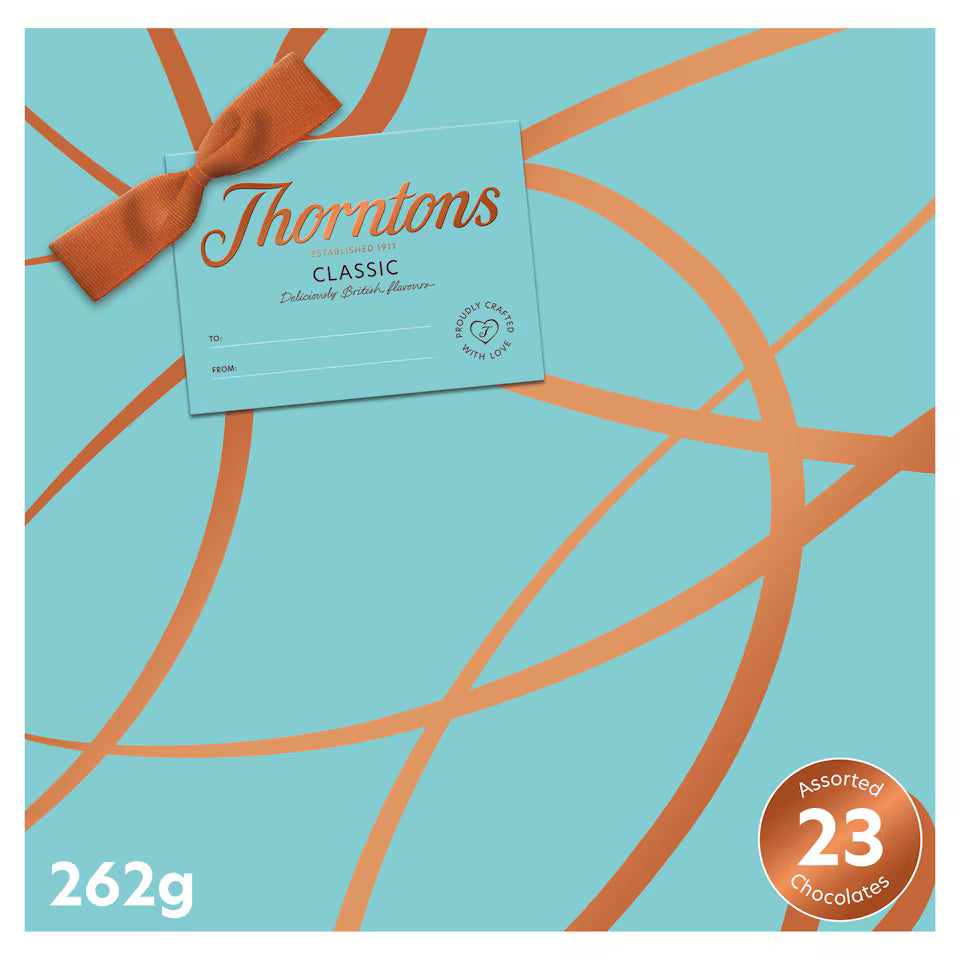 Thorntons Classic Collection Milk White Dark Chocolate 262G (Pack of 1)
