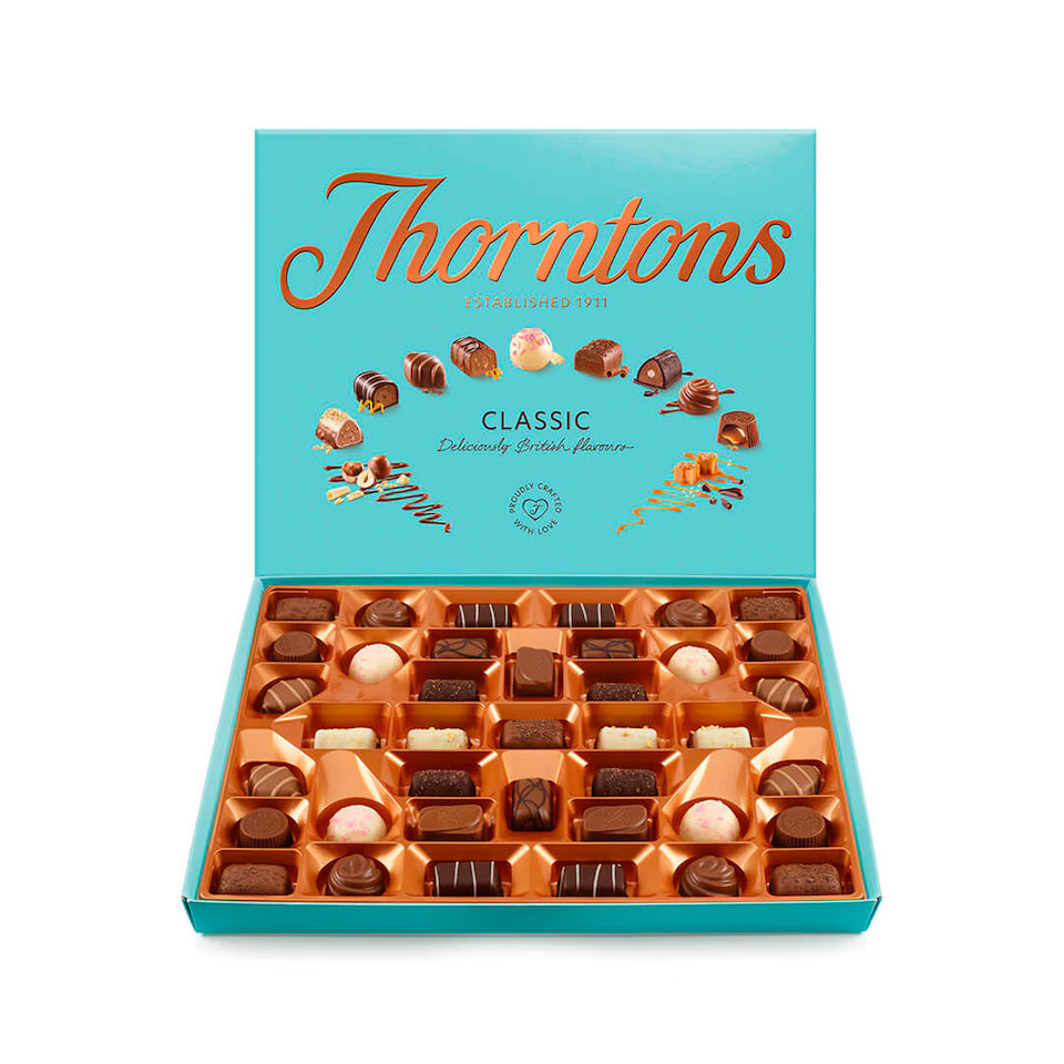 Thorntons Classic Collection Of Milk, Dark & White Chocolate 449G (Pack of 1)