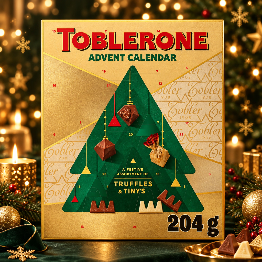Toblerone Chocolate Xmas Advent Calendar 204g (Pack of 1)
