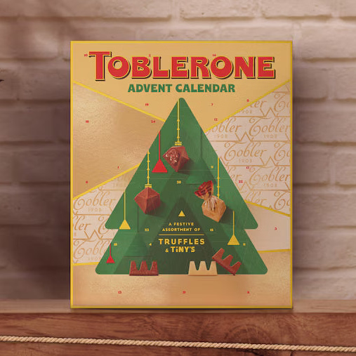 Toblerone Chocolate Xmas Advent Calendar 204g (Pack of 1)