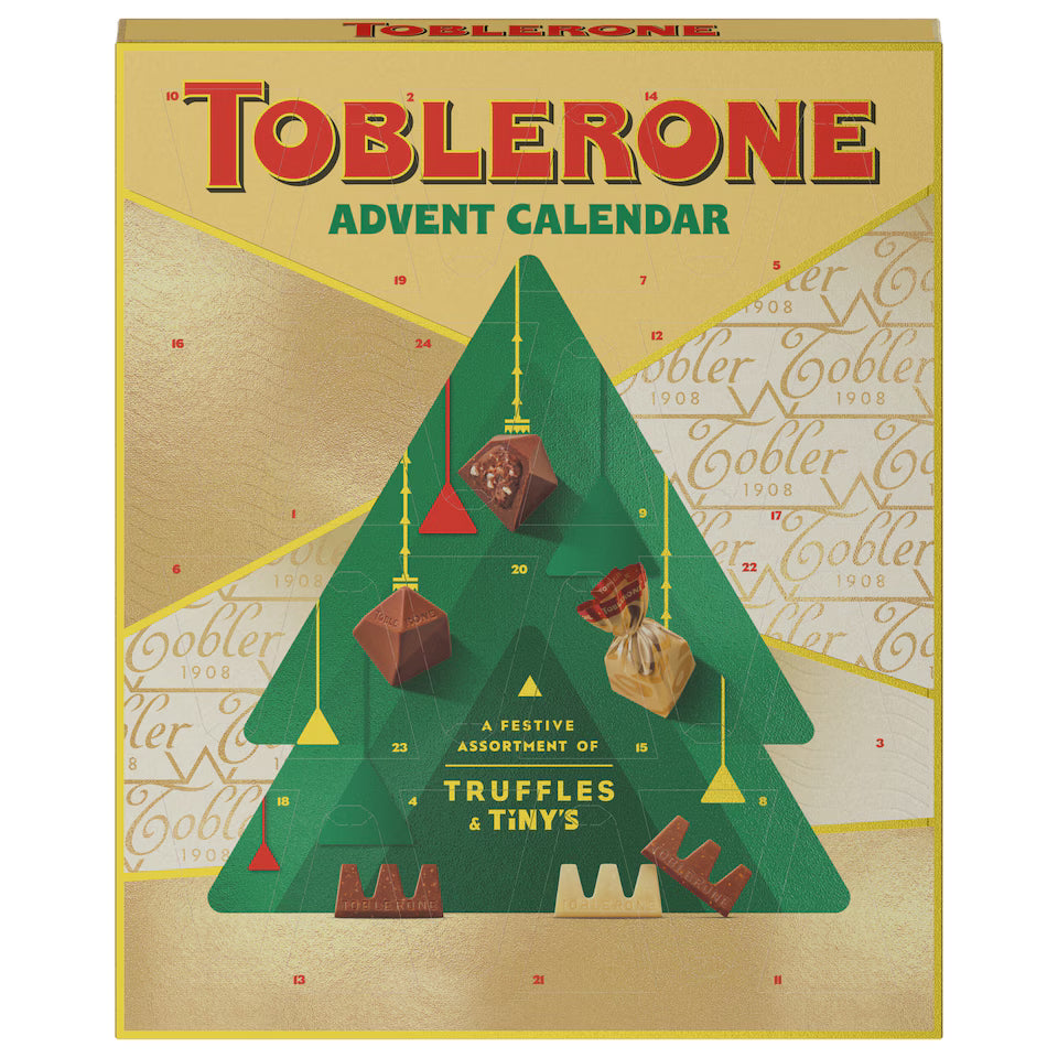 Toblerone Chocolate Xmas Advent Calendar 204g (Pack of 1)