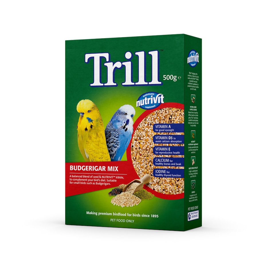 Trill Budgie Bird Food 500g (Pack of 1)