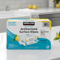 Kirkland Signature Antibacterial Surface Wipes, 4 x 80 Wipes (320 Sheets)