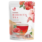 Vonbee Hibiscus Pyramid Tea Bags 60 Pack – Premium Herbal Tea 78g