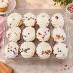White Cup Cake 12 Per Pack