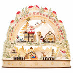 Wooden LED Advent Christmas Calendar With LED Lights