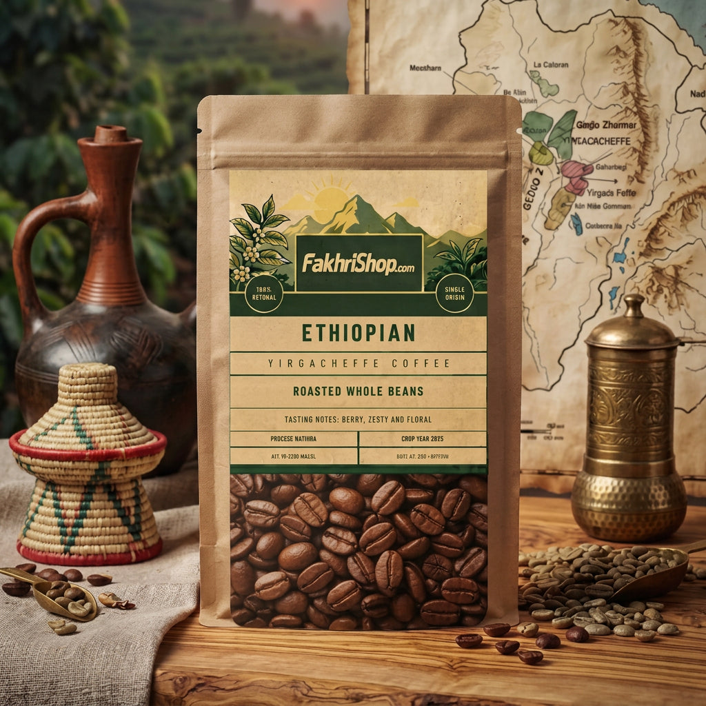 Yirgachaffe Ethiopian Roasted Coffee Beans 1kg
