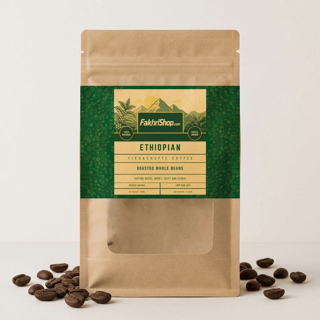 Yirgachaffe Ethiopian Roasted Coffee Beans 1kg