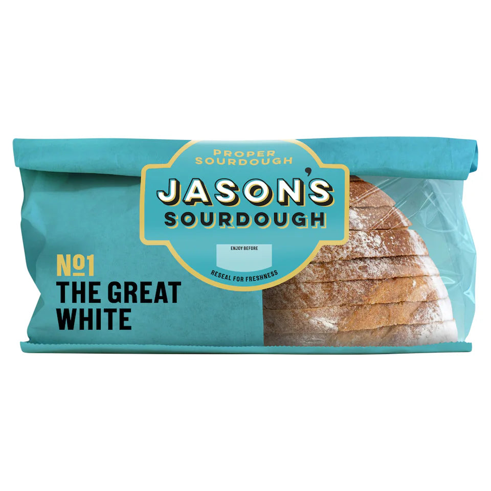 Jason's Recipe No 01 The Great White Straight Up Sourdough Loaf 450g