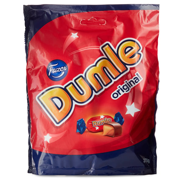 DUMLE Chocolate Covered Toffees 270g – Soft Chewy Chocolate Sweets
