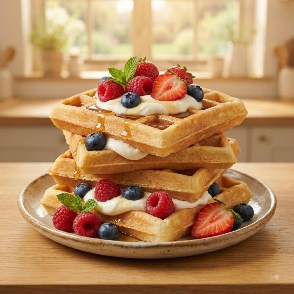 Schar Gluten Free Classic Waffles 4 Pack (100g) – Ready-to-Eat Sweet Breakfast Treats